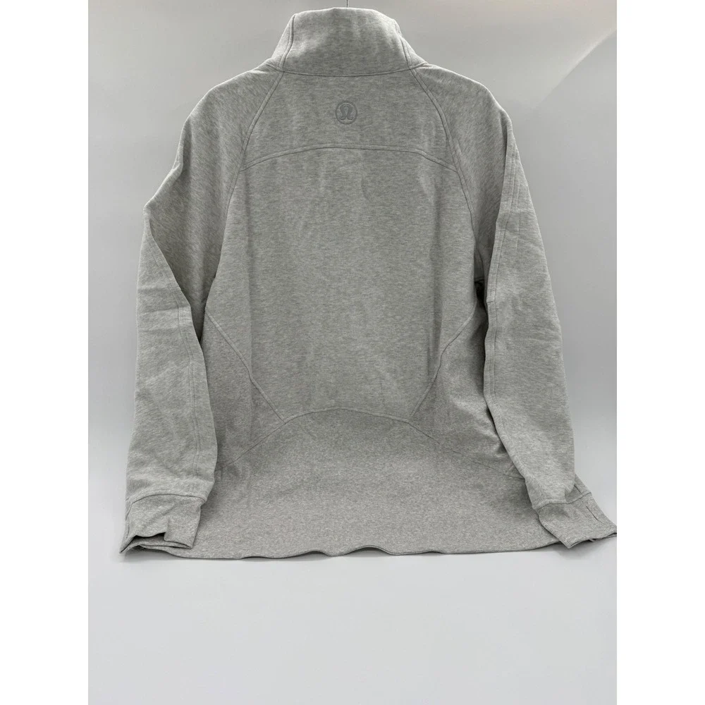 Lululemon Scuba Oversized Funnel Neck Half Zip Heathered Core Light Grey XL/XXL